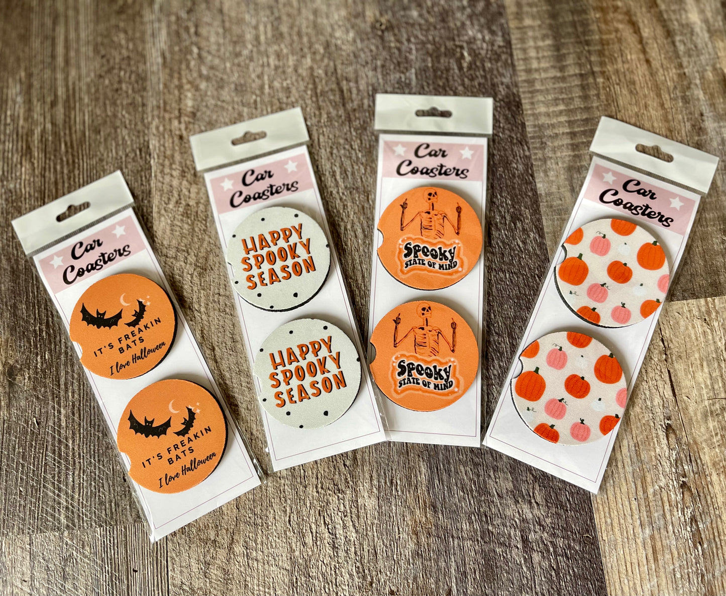 Spooky Car Coaster- Orange Themes