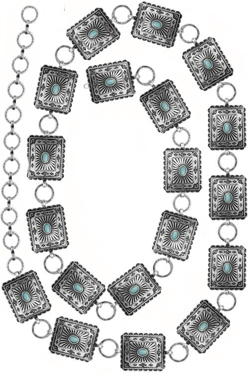 Square Concho Belt