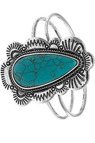 Turquoise Teardrop Bracelet