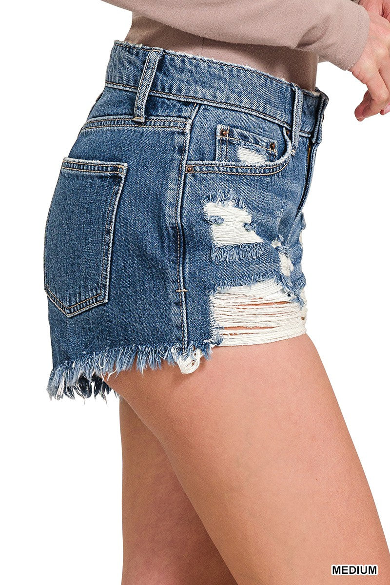 Ellie Distressed Shorts