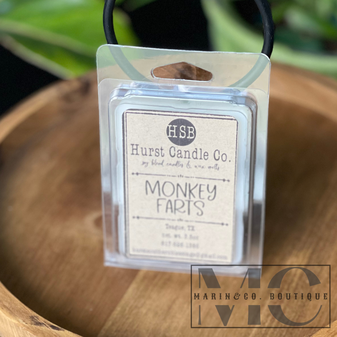 Monkey Farts Hurst Candle Co. Wax Melts