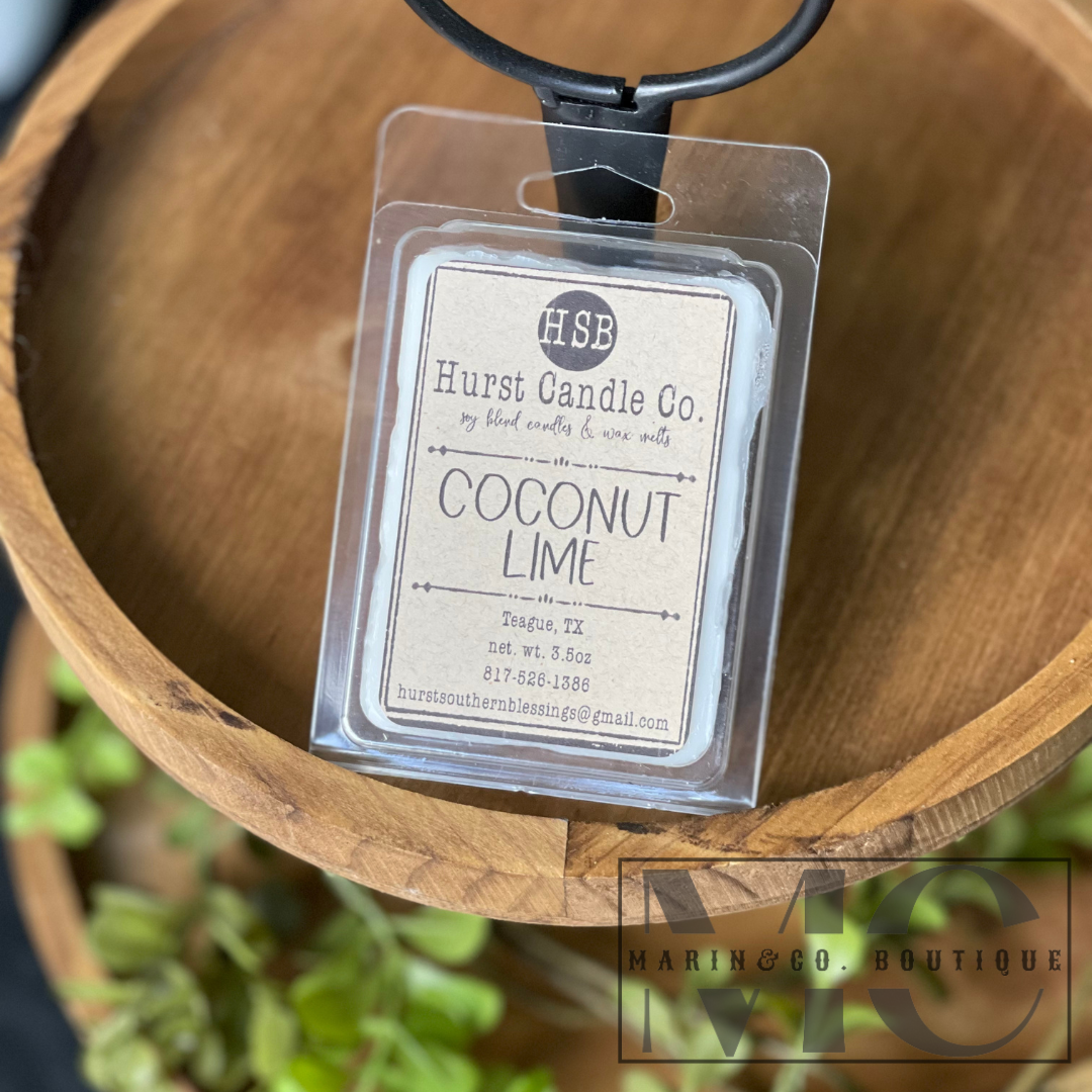 Coconut Lime Hurst Candle Co. Wax Melts