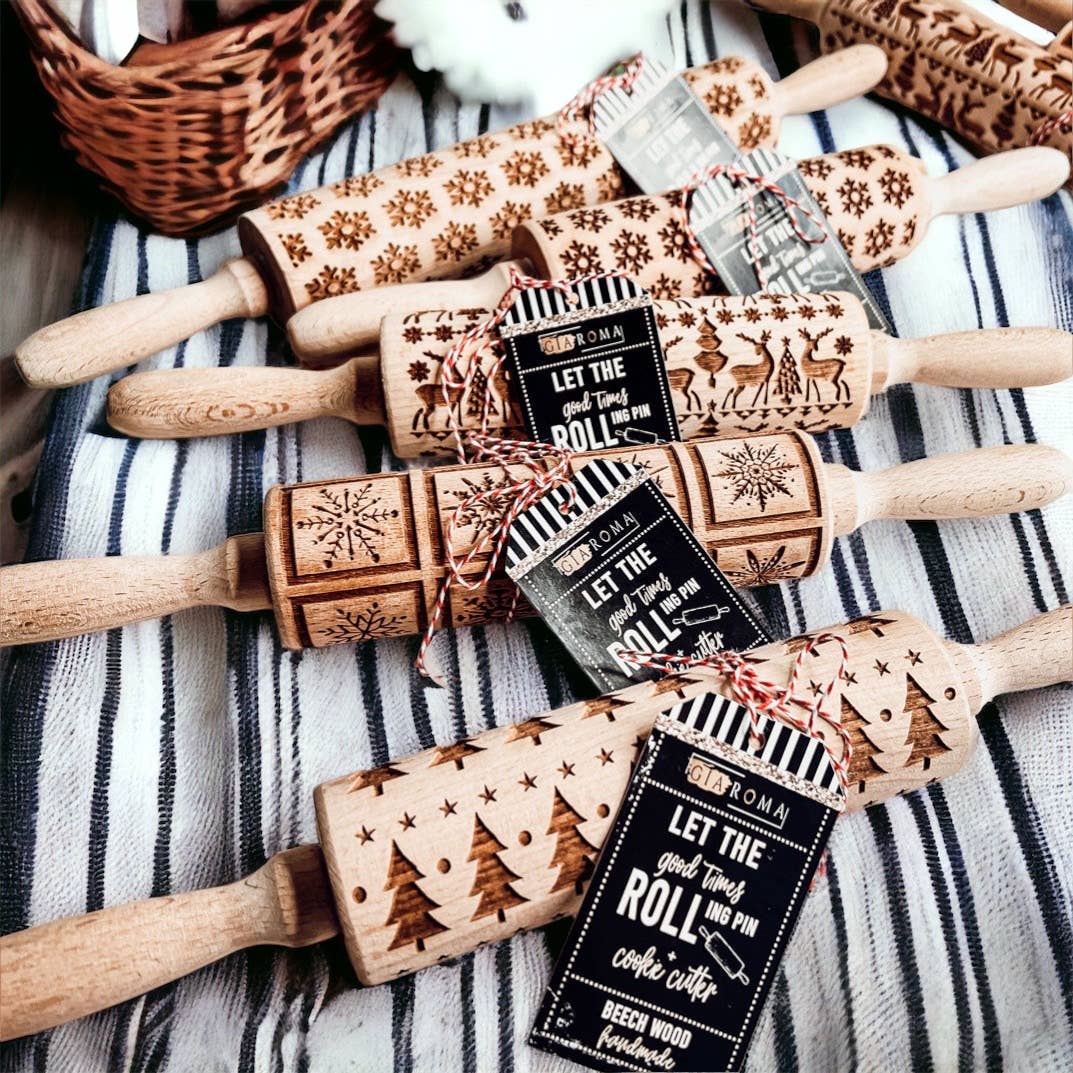 Christmas Rolling Pins of Sold Out Styles, Baking Gift Sets: No Thank You / Snowflake Square