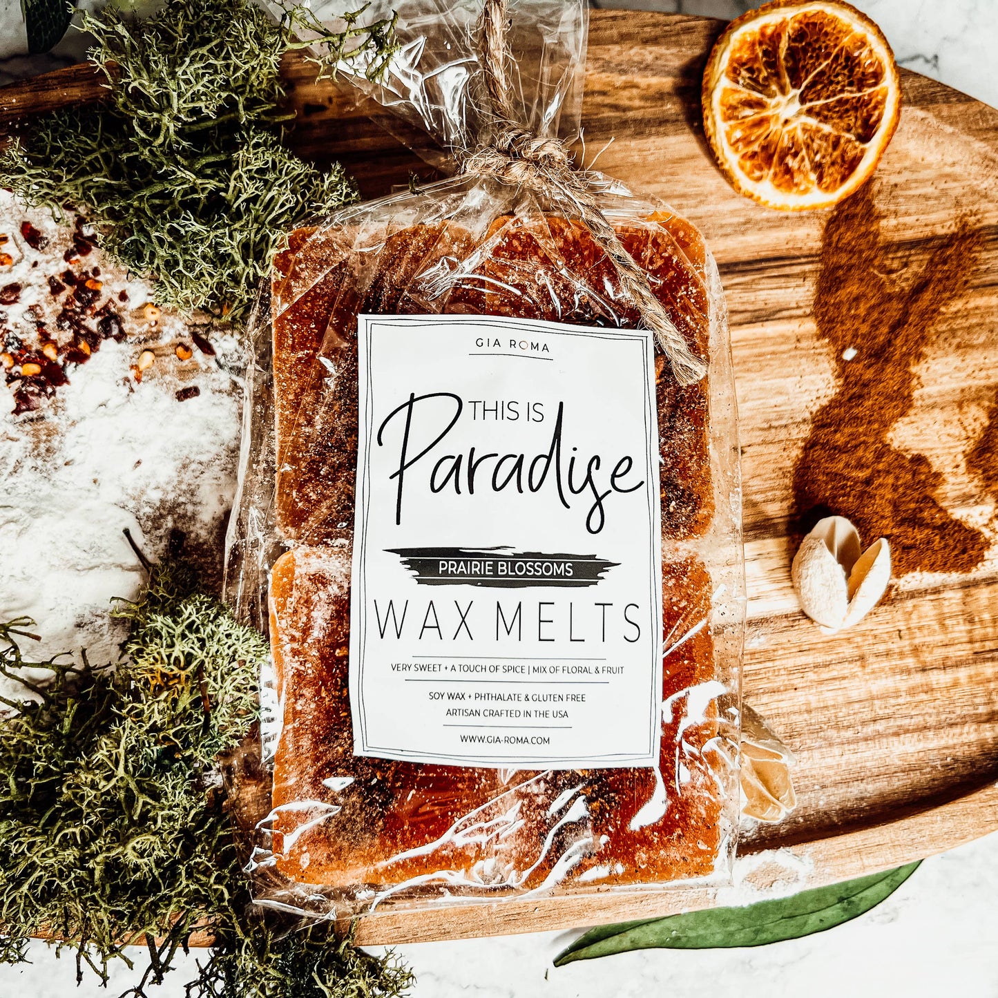 Pumpkin Wax Melts, Unique Pumpkin Lover Gift LIMITED EDITION: White Standard labels / Pumpkin