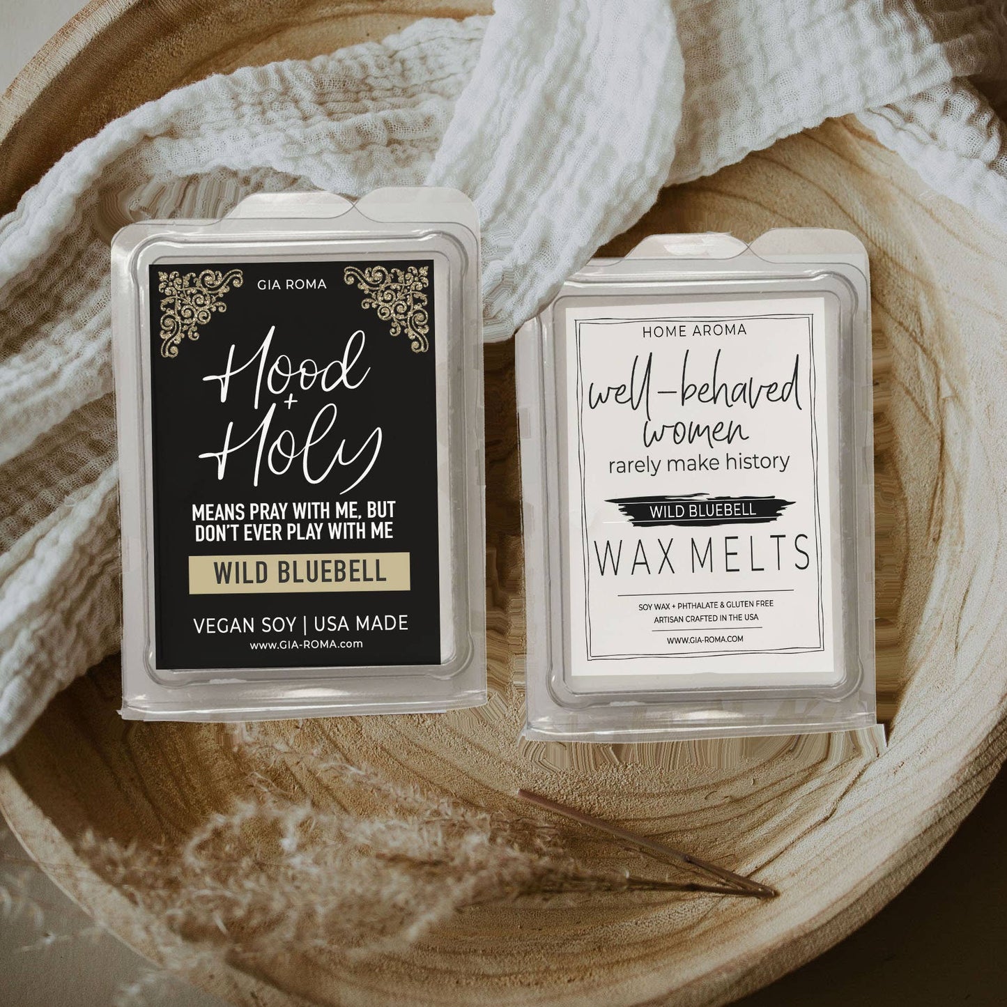 Christmas Home Fragrance, Soy Wax Melt Funny Cheap Gift Idea: Coffee Vanilla / White Label