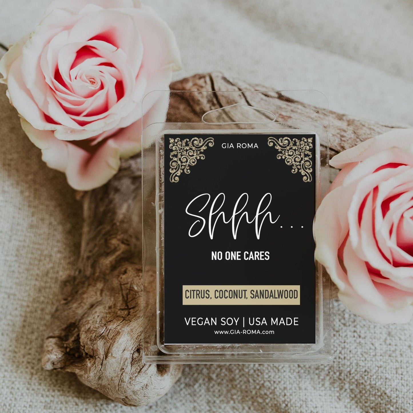 Christmas Home Fragrance, Soy Wax Melt Funny Cheap Gift Idea: Coffee Vanilla / White Label