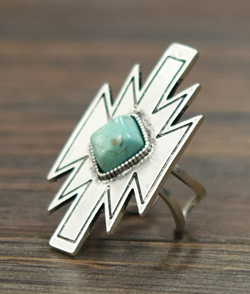Boho Aztec Ring