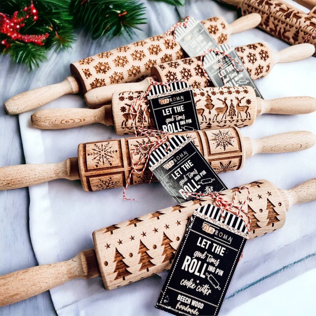 Christmas Rolling Pins of Sold Out Styles, Baking Gift Sets: No Thank You / Snowflake Square
