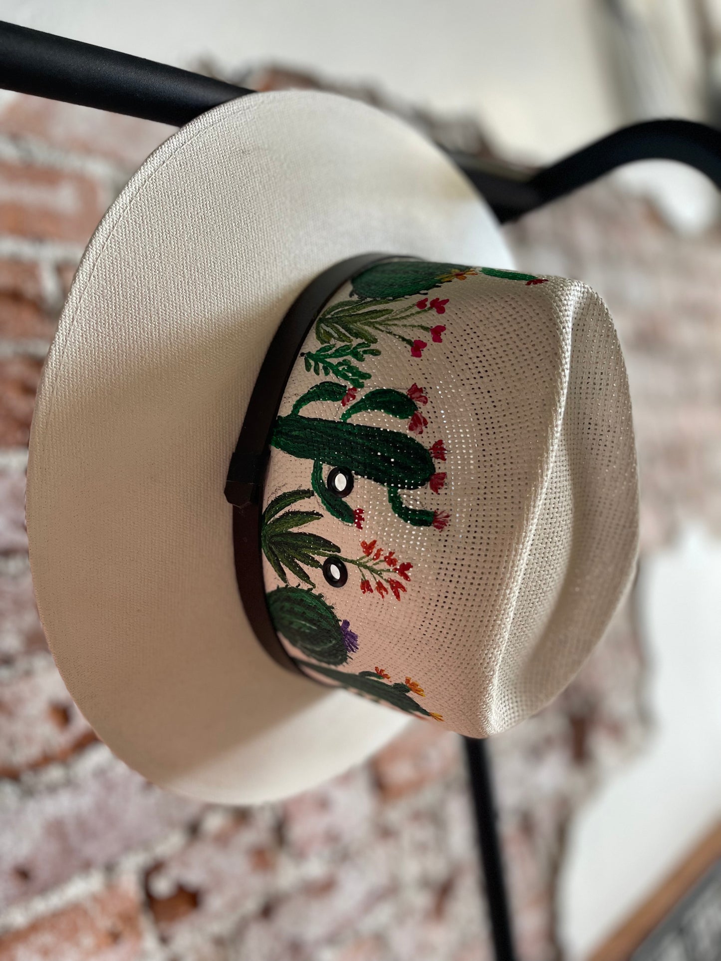 Cacti Hand Painted Hat