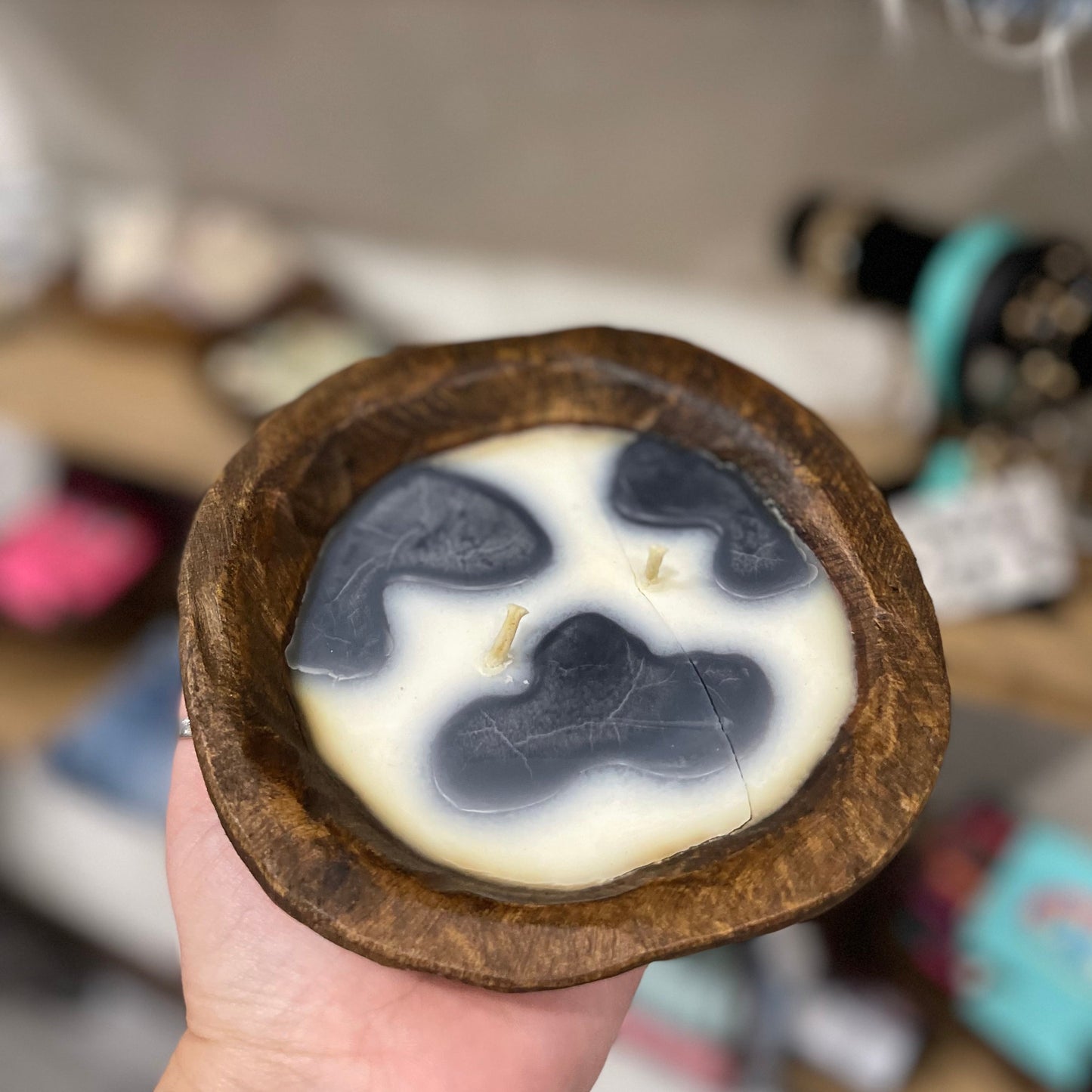 Dough Bowl Candles- Volcano- Cow