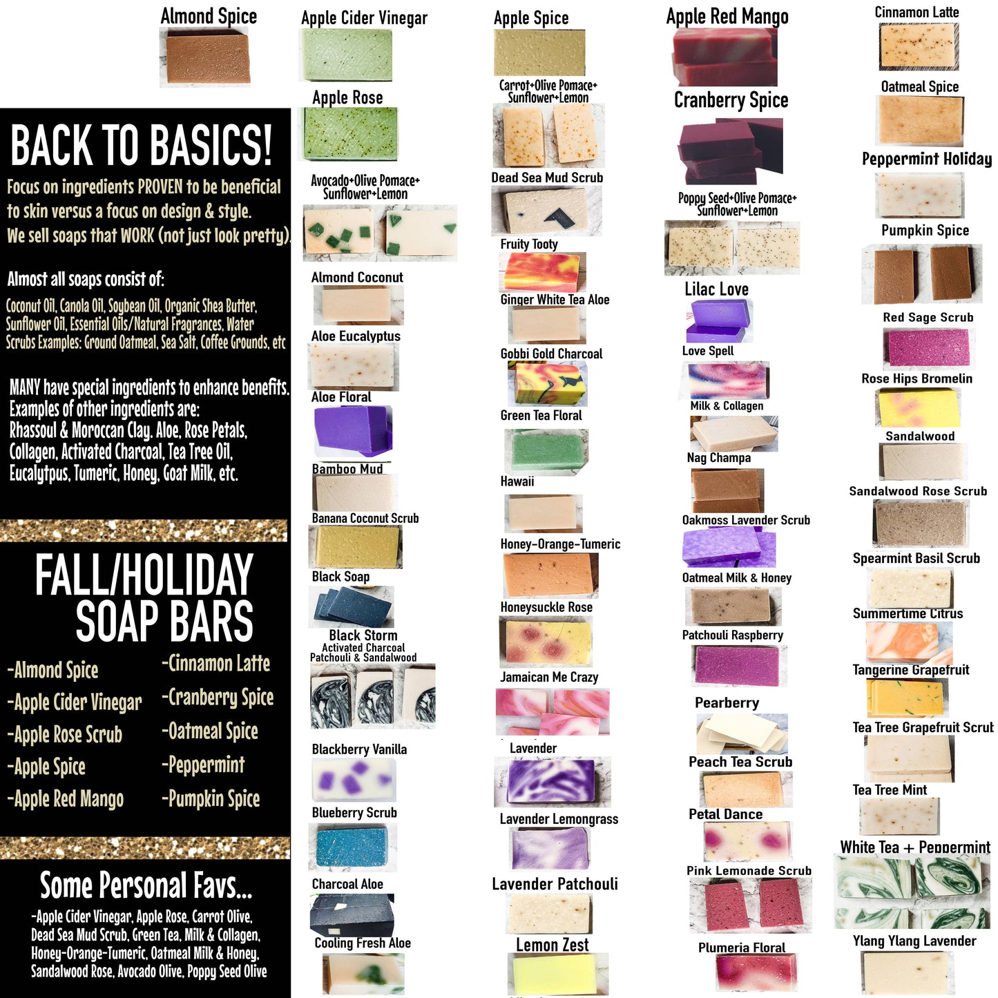 Pumpkin Spice Soap Bars, Fall Bath & Body Scents, Autumn: Oatmeal Spice