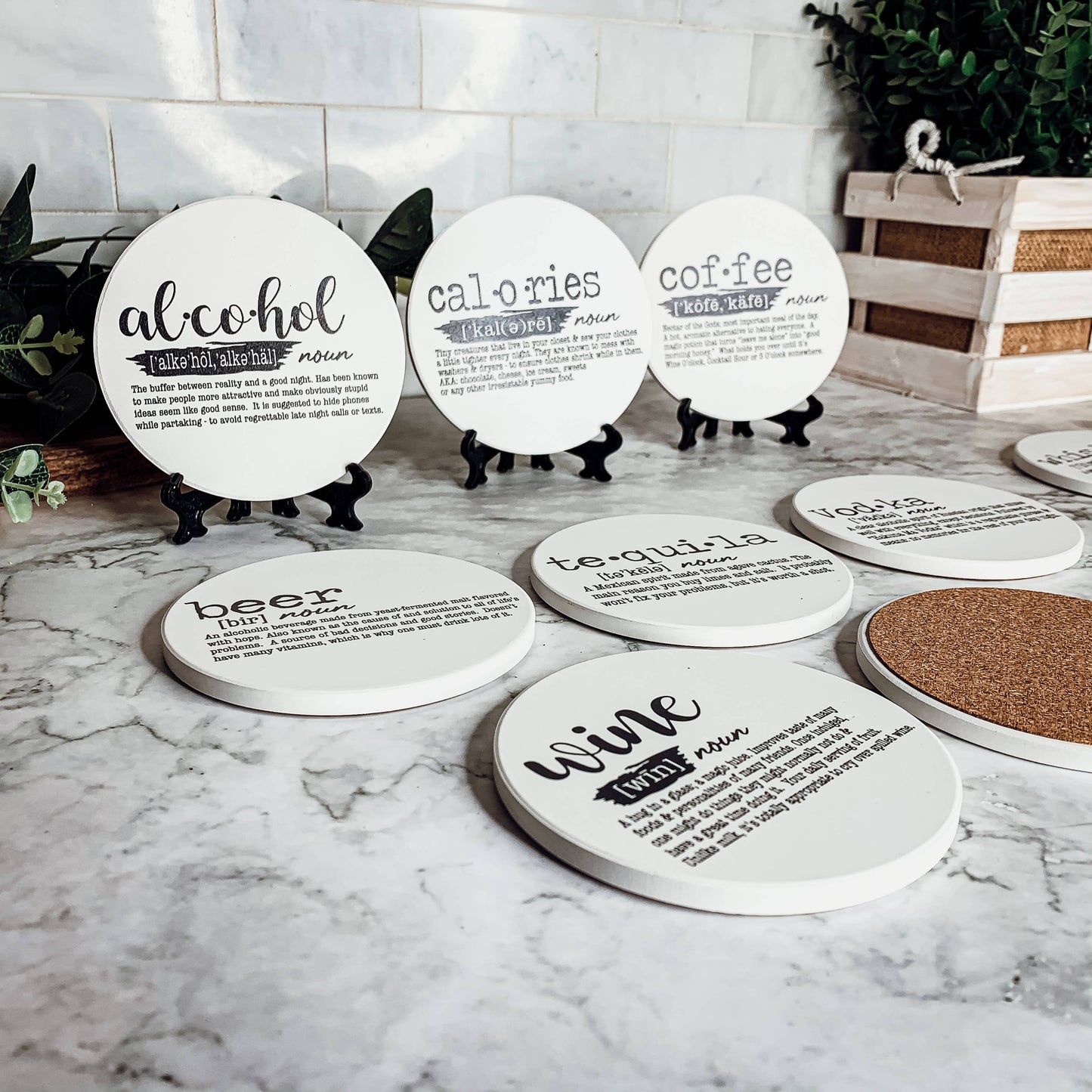 Hilarious Housewarming Gift Set, Funny Ceramic Coaster Humor: Chaos Coordinator