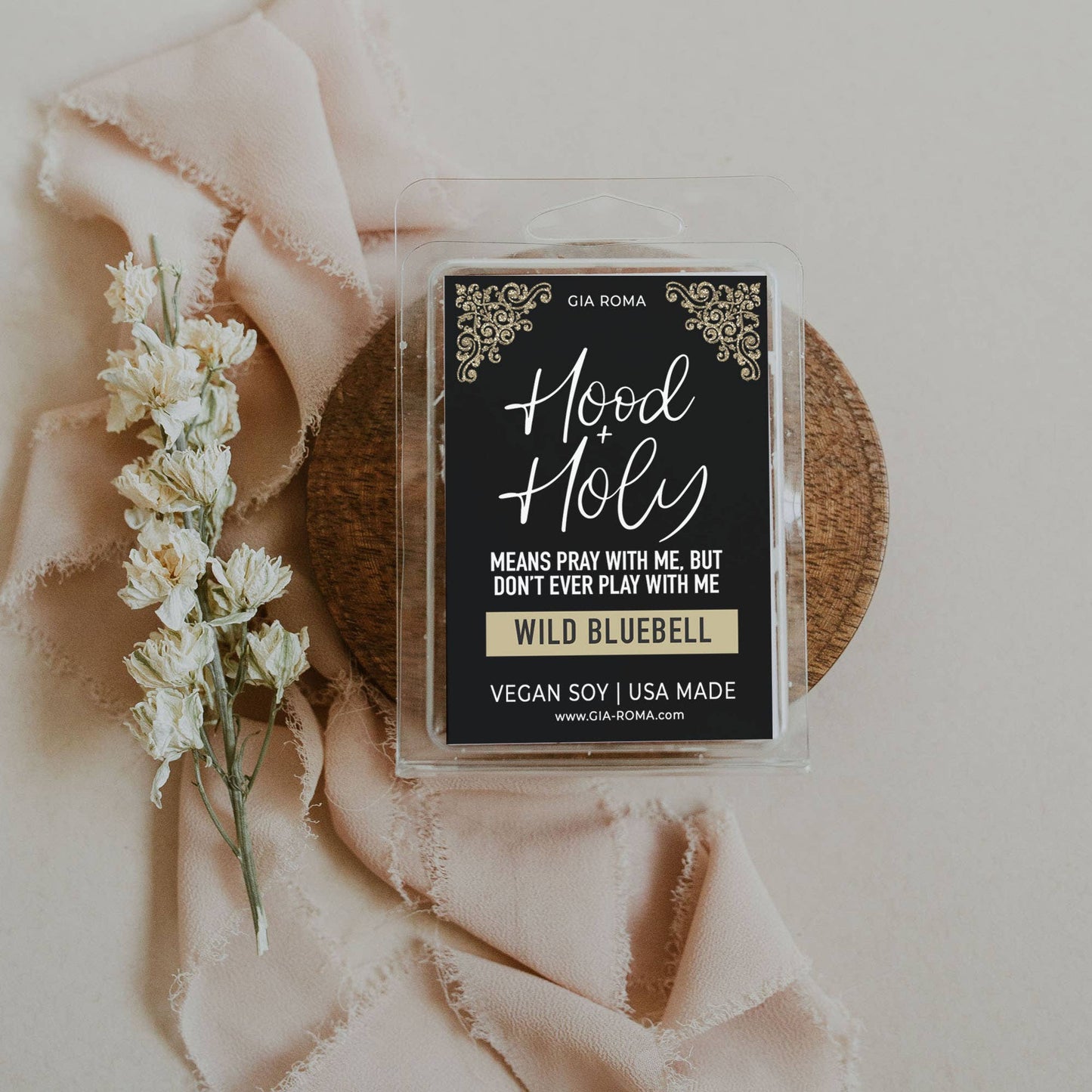 Christmas Home Fragrance, Soy Wax Melt Funny Cheap Gift Idea: Coffee Vanilla / White Label