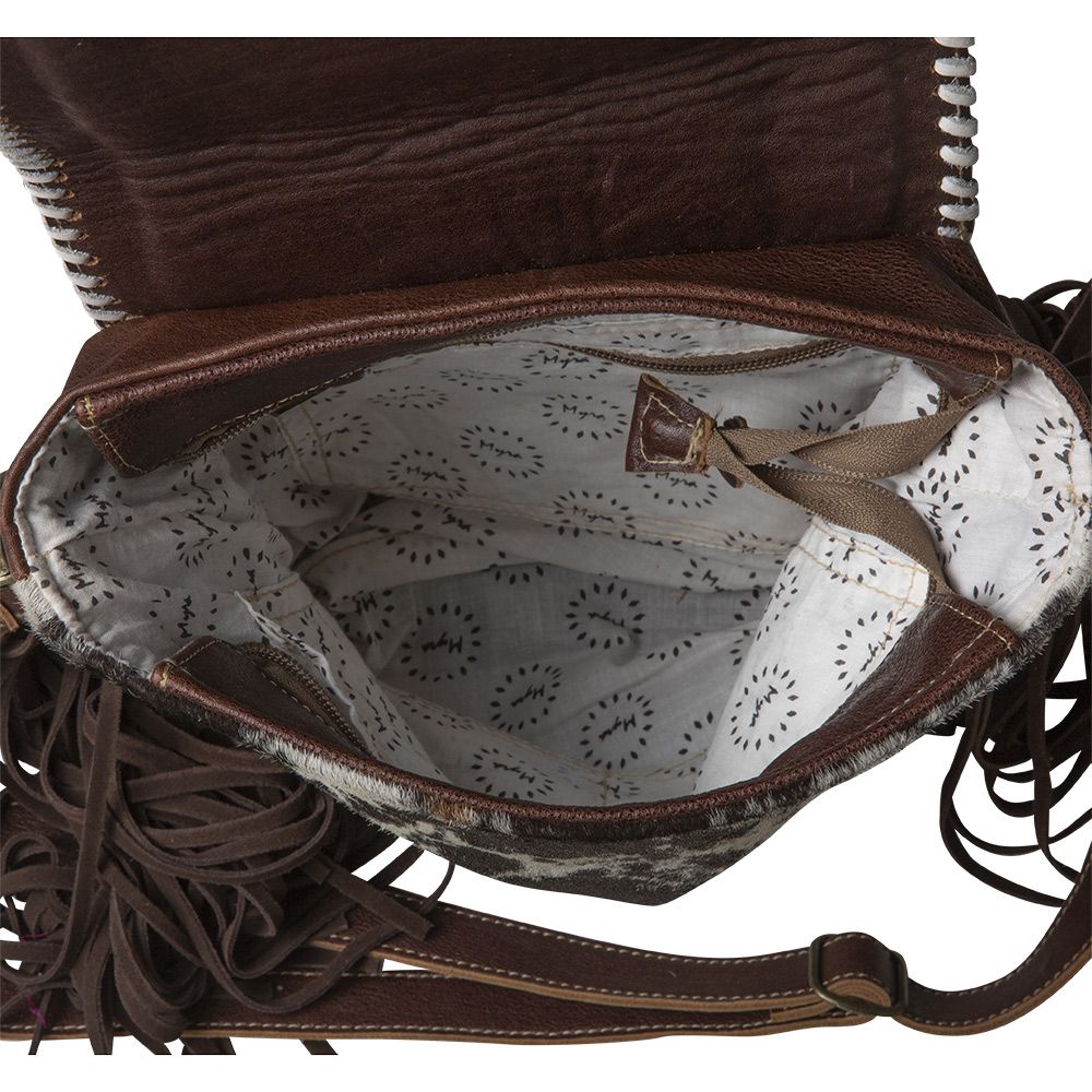 Sunflower Tooled Fringe Bag