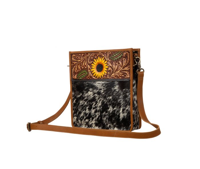 Sunflower Hand Tooled Bag