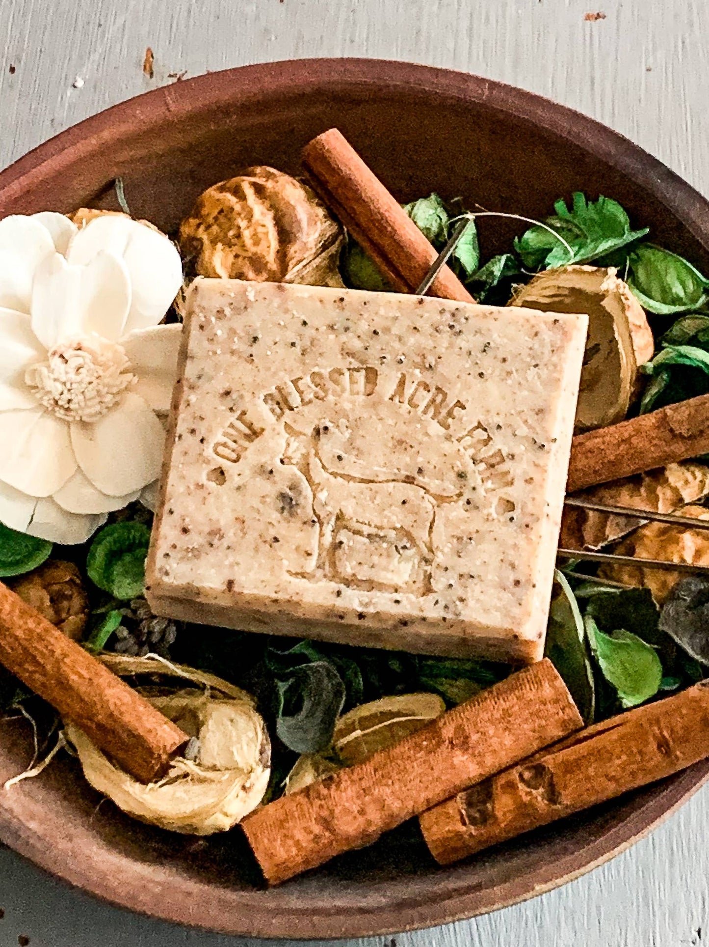 Herb Garden Exfoliating Goat Milk Bar Soap