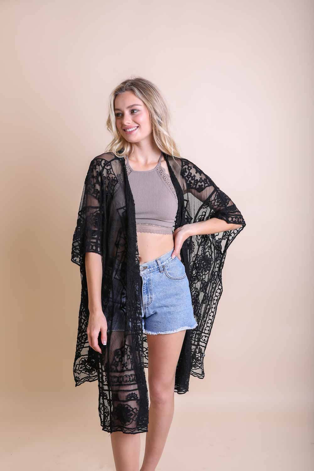 Hannah Kimono- BLACK