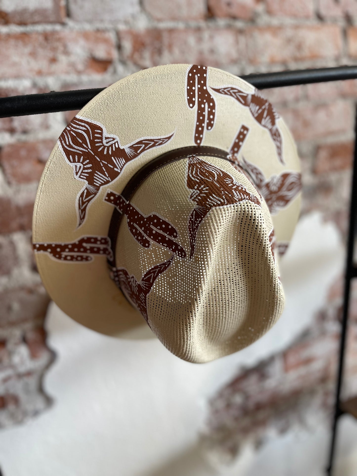 Skull & Cactus Hand Painted Hat
