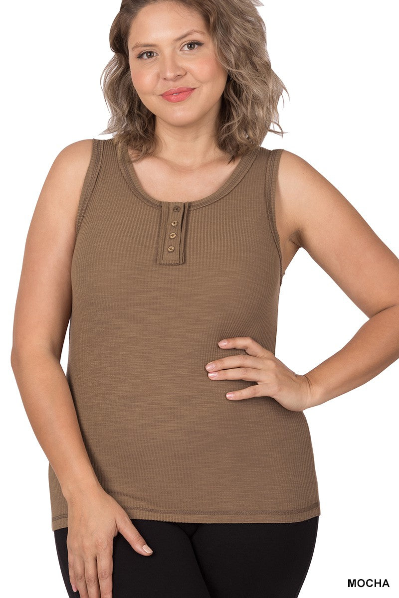 Amelia Ribbed Tank- Multiple Colors