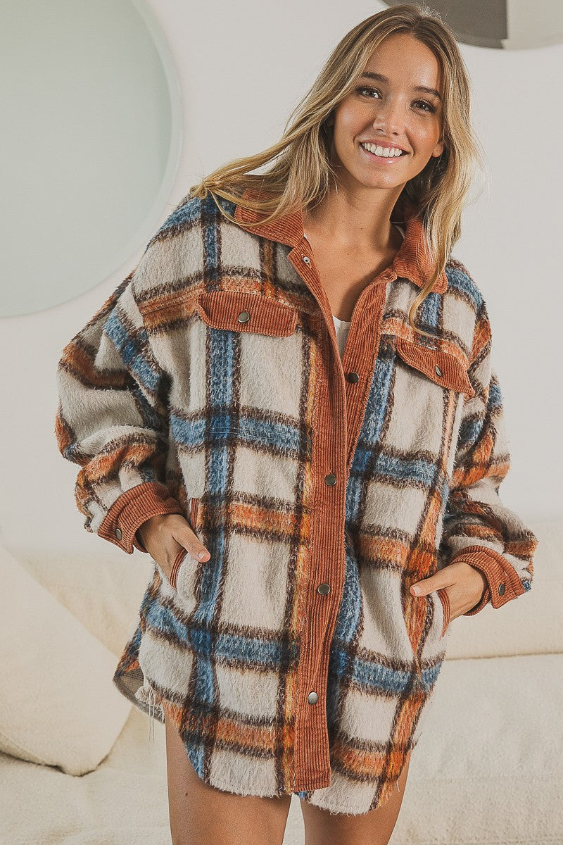 Willow Plaid Shacket-FALL PRE-ORDER