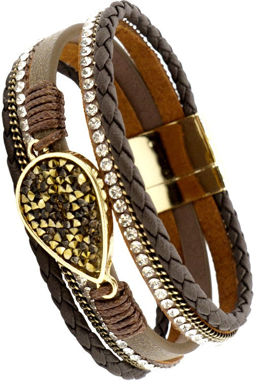 Leather Strappy Bracelet