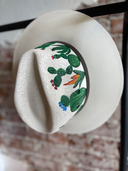 Cacti Hand Painted Hat