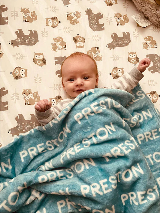 CUSTOM NAME MINKY BLANKET